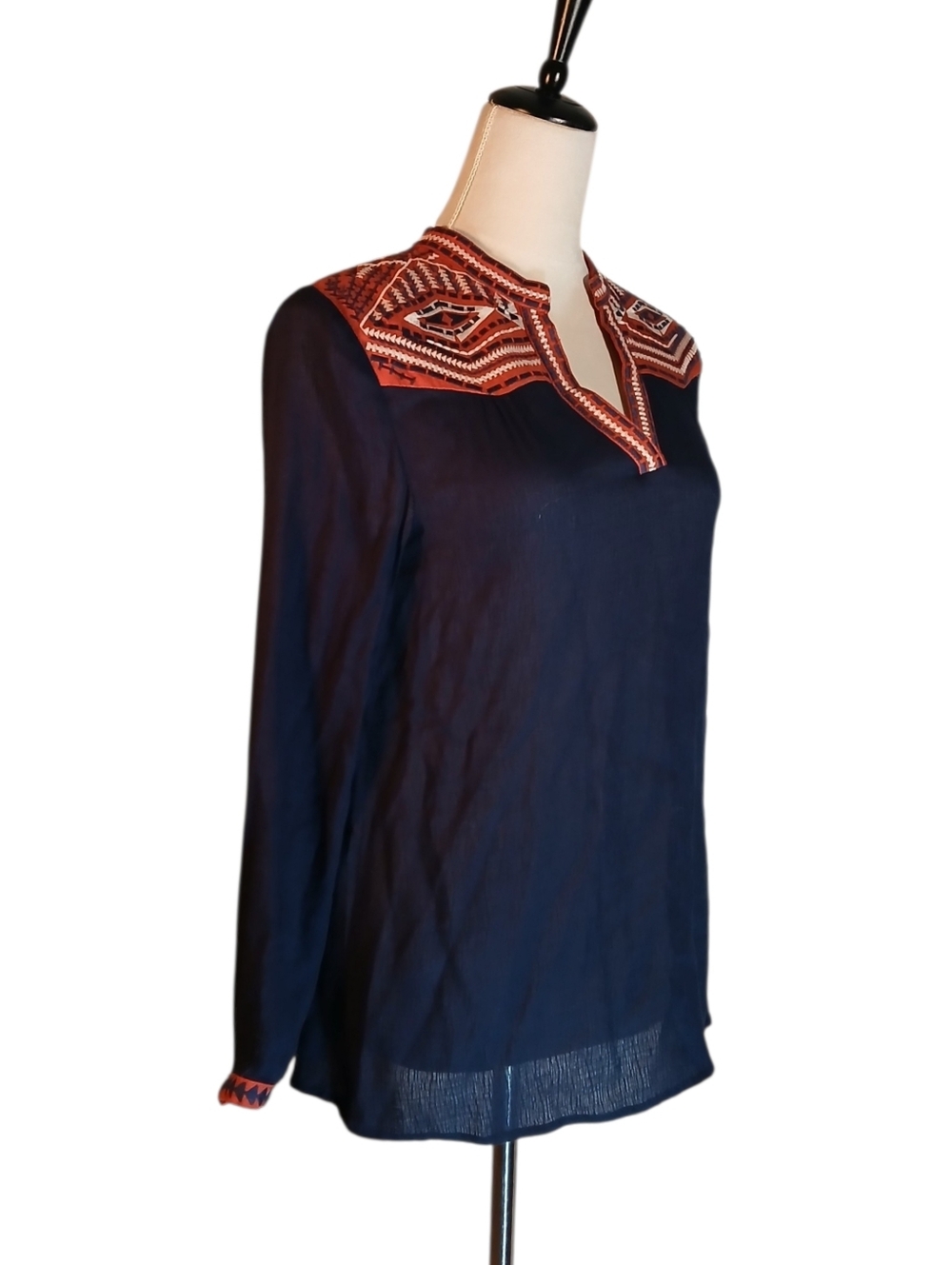 THML Embroidered Tunic Long Sleeves Size Small - Picture 4 of 9